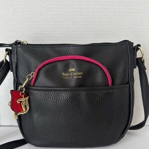 Juicy Couture charm Satchel Black Crossbody